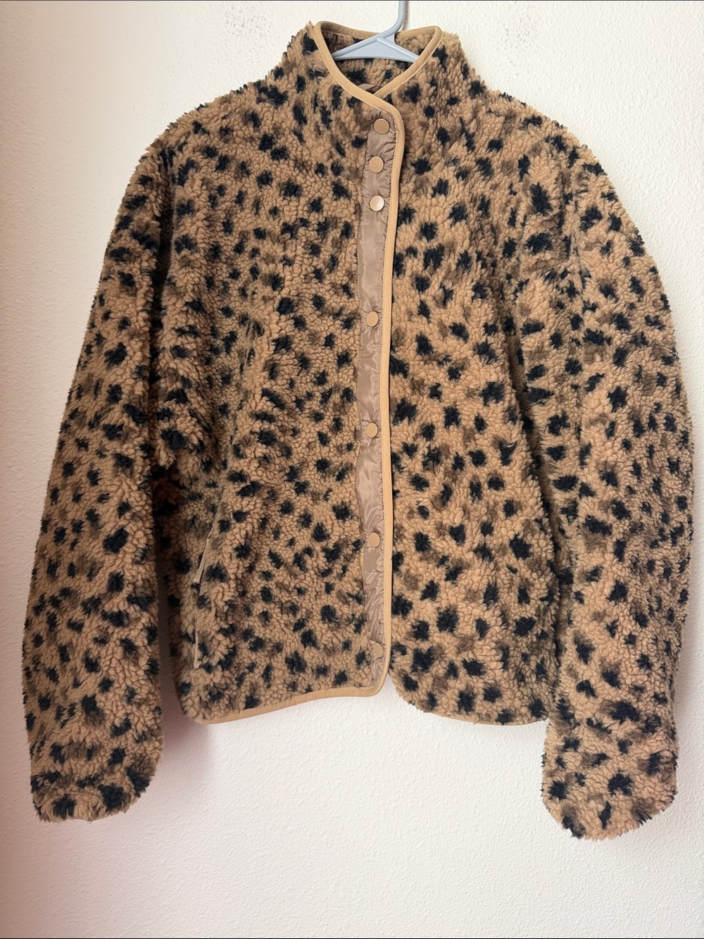 Fabletics Tahoe Teddy Jacket Animal Print Sherpa